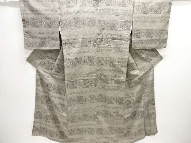 SALE!! JAPANESE KIMONO / ANTIQUE KIMONO / TAISHO ROMAN STYLE / WOVEN SARASA PATTERN