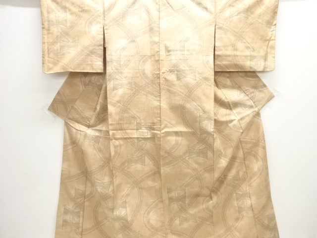 SALE!! JAPANESE KIMONO / TSUMUGI / WOVEN ABSTRACT