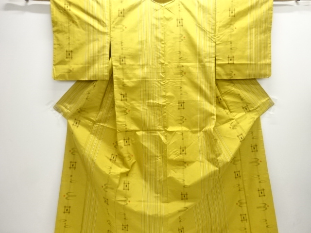 SALE!! JAPANESE KIMONO / YONEZAWA TSUMUGI / WOVEN STRIPE