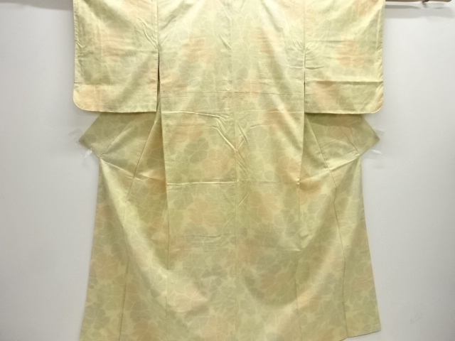 SALE!! JAPANESE KIMONO / TOKAMACHI TSUMUGI / WOVEN FLOWER