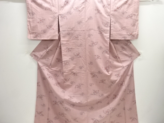 SALE!! JAPANESE KIMONO / TSUMUGI / WOVEN MAPLE LEAVES