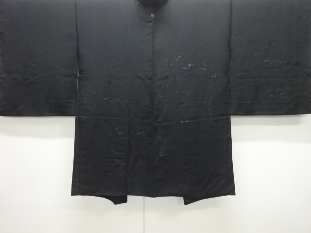 SALE!! JAPANESE ANTIQUE HAORI / TAISHO ROMAN STYLE / SILK / URUSHI / WOVEN TREES