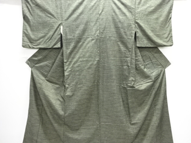 鎌倉まるか堂　着物リメイク　紬の華八角に亀甲紋様のひらり♪絹混　　　☆シンプル　Aラインシルエット☆　　ロングスカート