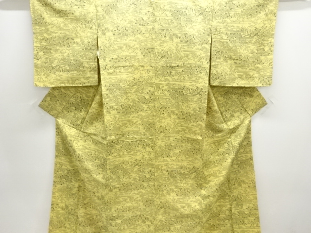 未使用品　茶屋辻模様上代紬着物