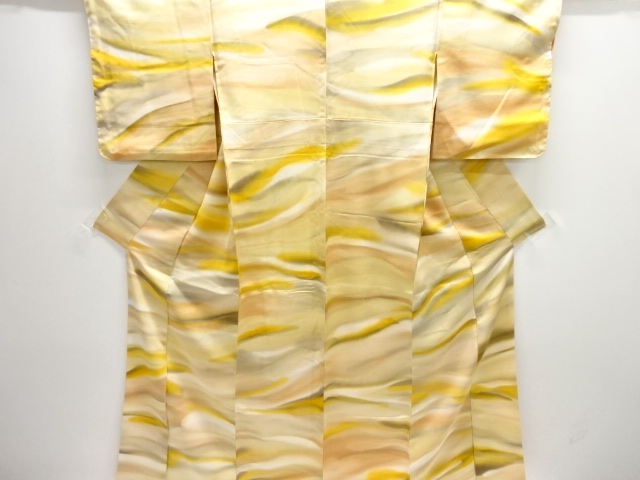 未使用品　抽象模様小紋着物