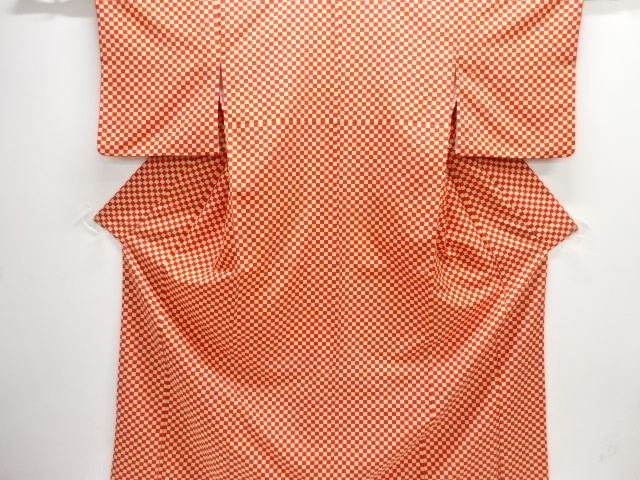 市松模様小紋着物