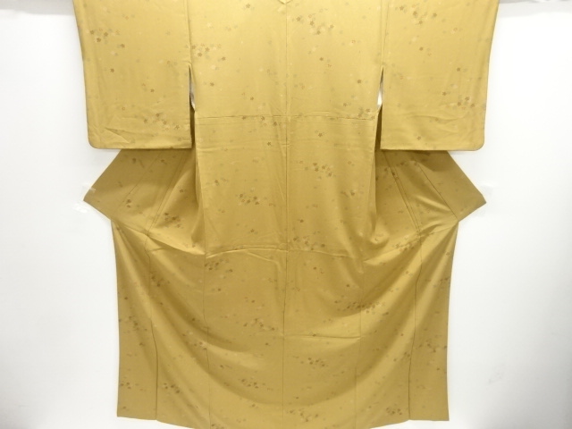 流水に桜模様小紋着物