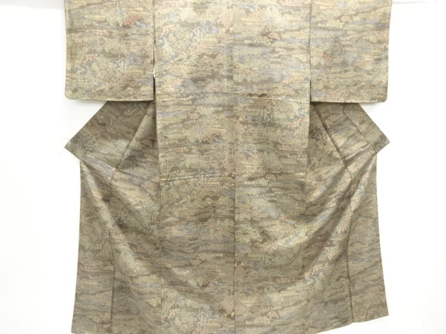 SALE!! JAPANESE KIMONO / TSUMUGI / HOUSE SCENERY 