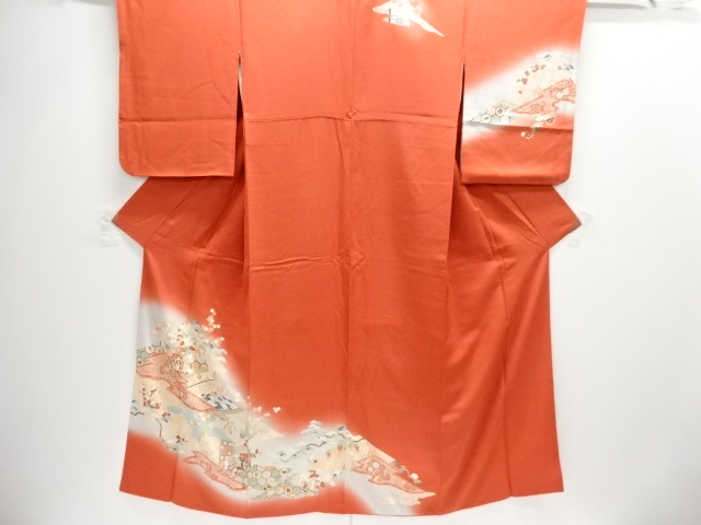 JAPANESE KIMONO / HOMONGI / FLORAL CART