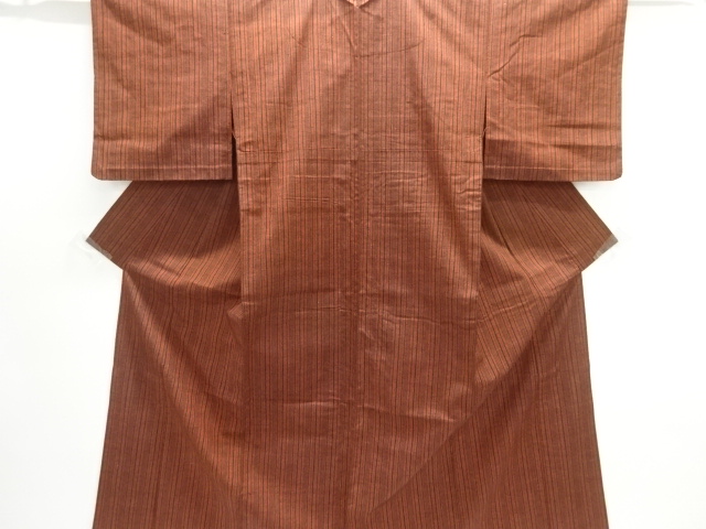 SALE!! JAPANESE KIMONO / HITOE / TSUMUGI / WOVEN STRIPE