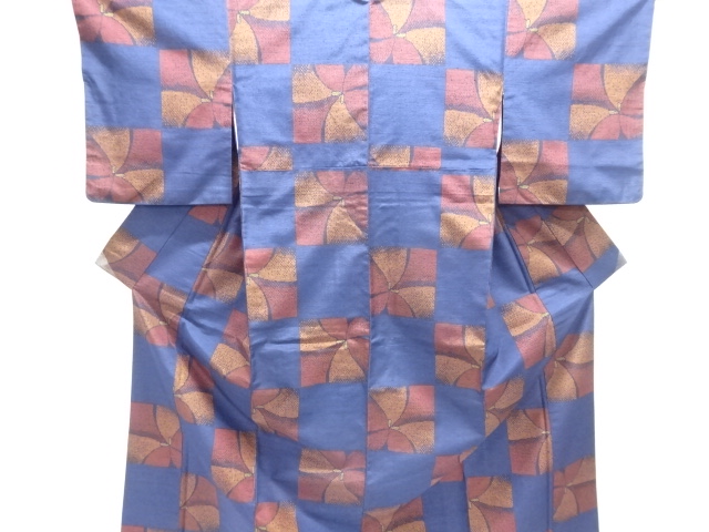SALE!! JAPANESE KIMONO / TSUMUGI / WOVEN FLOWER