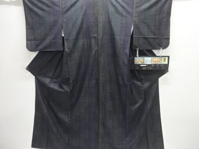 JAPANESE KIMONO / DORO OSHIMA TSUMUGI / WOVEN STRIPE / 7MARUKI