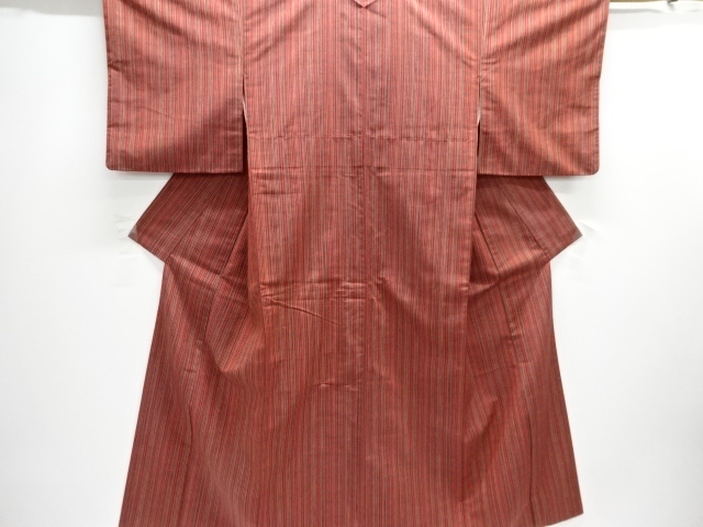 JAPANESE KIMONO / TSUMUGI / WOVEN STRIPE