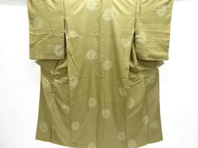 SALE!! JAPANESE KIMONO / ANTIQUE KIMONO / TAISHO ROMAN STYLE / WOVEN FLOWER CREST