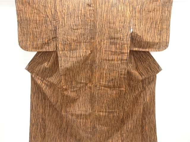 SALE!! JAPANESE KIMONO / ANTIQUE KIMONO / TAISHO ROMAN STYLE / WOVEN WAVY STRIPE