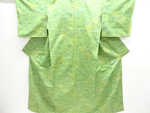 SALE!! JAPANESE KIMONO / TSUMUGI / WOVEN FLOWER