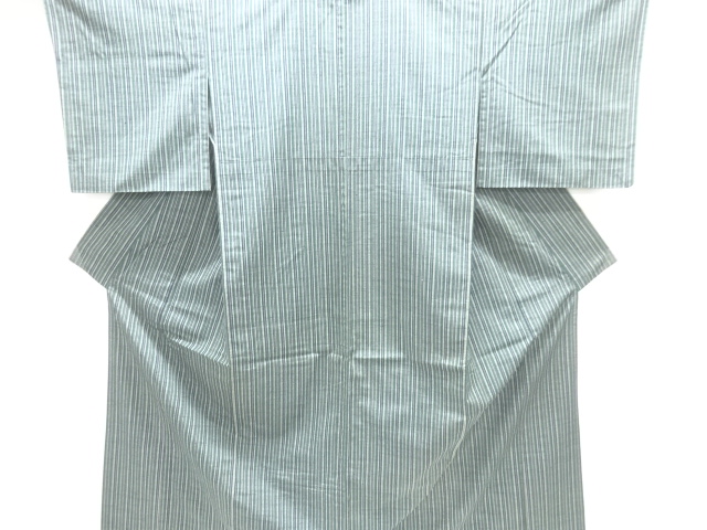 JAPANESE KIMONO / HITOE / TSUMUGI / WOVEN STRIPE