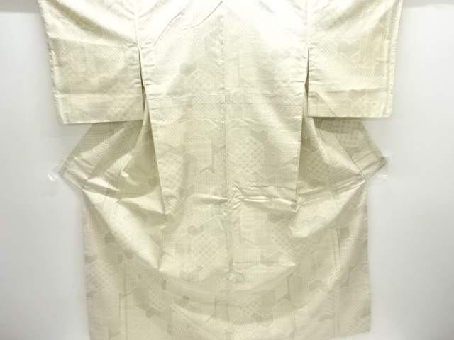 SALE!! JAPANESE KIMONO / ANTIQUE KIMONO / SILK / HAND WOVEN TSUMUGI / CLASSICAL PATTERN