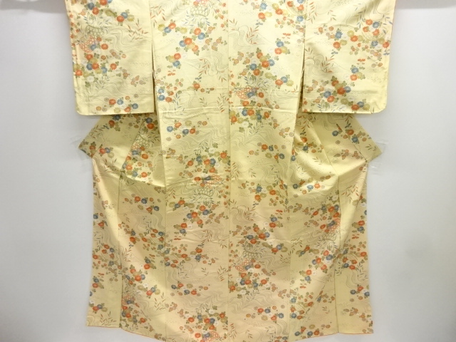 SALE!! JAPANESE KIMONO / KOMON / UNUSED / FLOWER BASKET