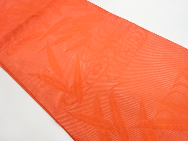 SALE!! JAPANESE KIMONO / VINTAGE NAGOYA OBI FOR SUMMER / WOVEN FLOWERS