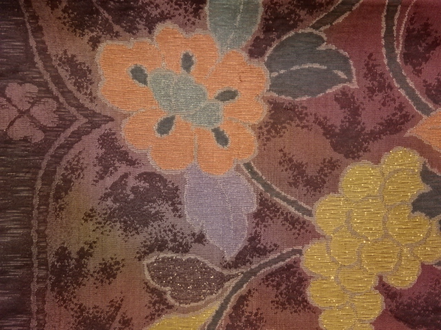 葡萄花唐草模様織出し全通袋帯 その他 Daisygroup Ca