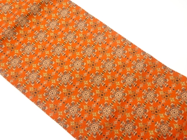 SALE!! JAPANESE KIMONO / VINTAGE NAGOYA OBI / WOVEN FLOWER CREST