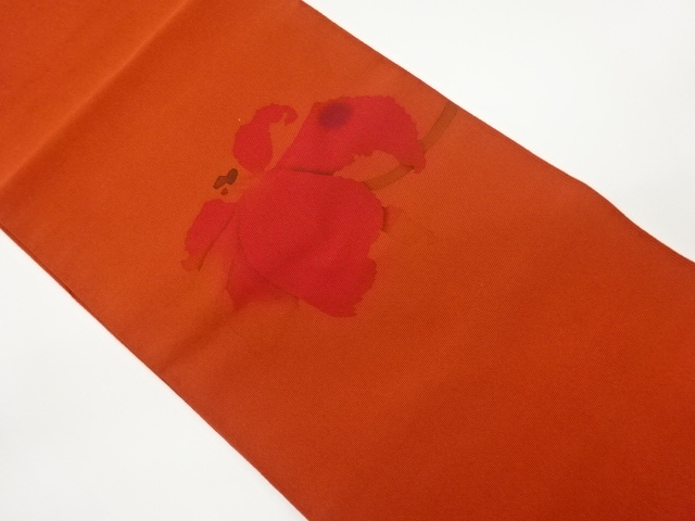 SALE!! JAPANESE KIMONO / VINTAGE NAGOYA OBI / TSUZURE / FLOWERS