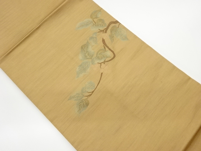 JAPANESE NAGOYA OBI / WOVEN LEAVES