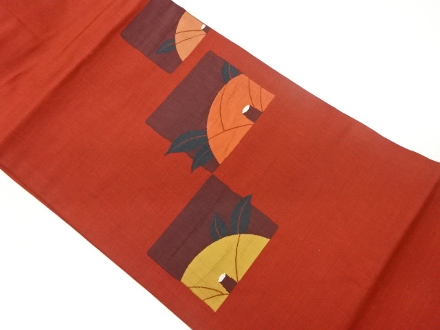 SALE!! JAPANESE KIMONO / VINTAGE NAGOYA OBI / WOVEN CAMELLIA