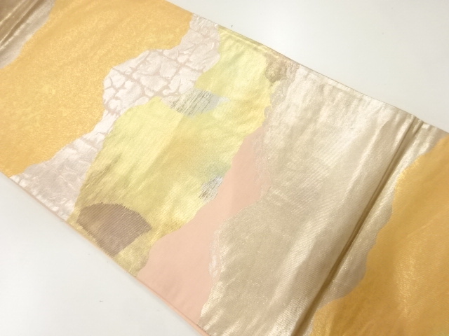 SALE!! JAPANESE KIMONO / ANTIQUE FUKURO OBI / SILK / WOVEN MIST