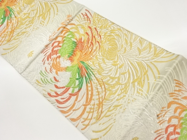 SALE!! JAPANESE FUKURO OBI / WOVEN KIKU