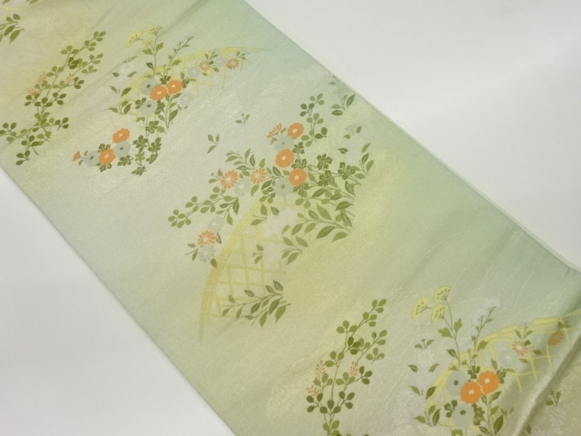 SALE!! JAPANESE FUKURO OBI / WOVEN KIKU