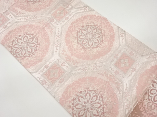 SALE!! JAPANESE FUKURO OBI / WOVEN FLOWER CREST