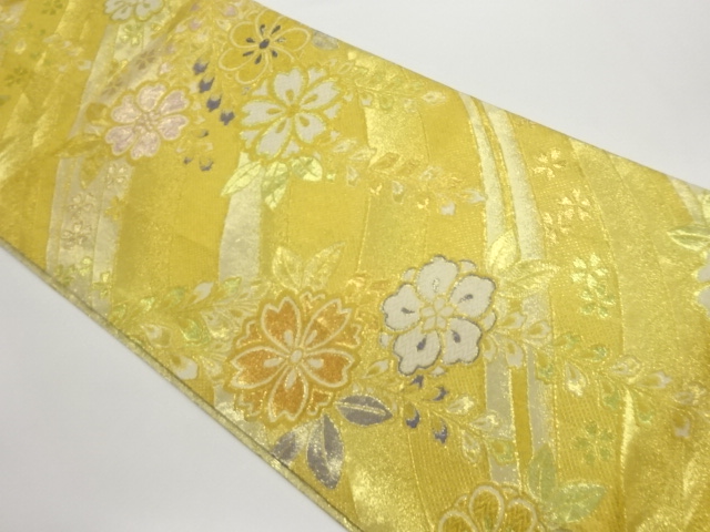 SALE!! JAPANESE FUKURO OBI / WOVEN SAKURA