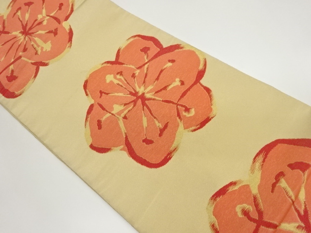 SALE!! JAPANESE FUKURO OBI / WOVEN FLOWER