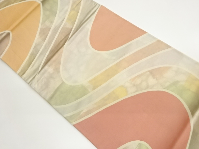 SALE!! JAPANESE FUKURO OBI / WOVEN WAVY STRIPE