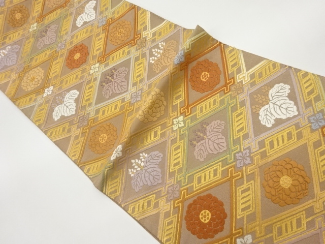 SALE!! JAPANESE FUKURO OBI / KARA-ORI / WOVEN KIKU
