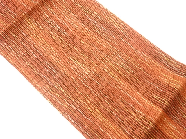 SALE!! JAPANESE KIMONO / NAGOYA OBI FOR SUMMER / SILK / WOVEN GEOMETRIC PATTERN