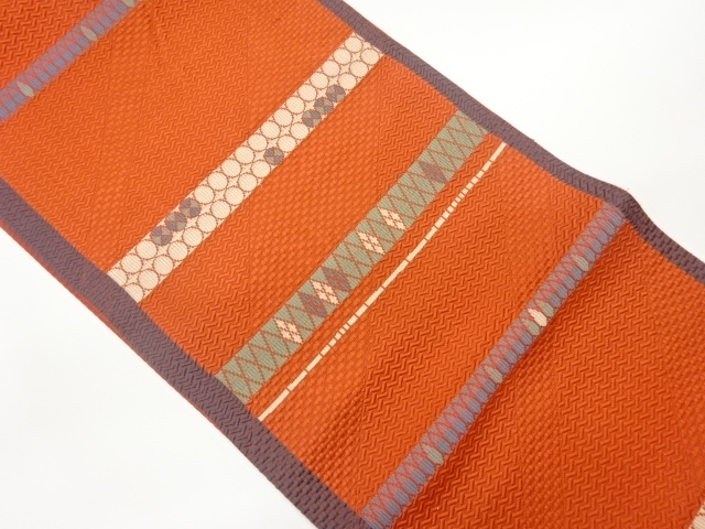 SALE!! JAPANESE NAGOYA OBI / WOVEN RHOMBUS