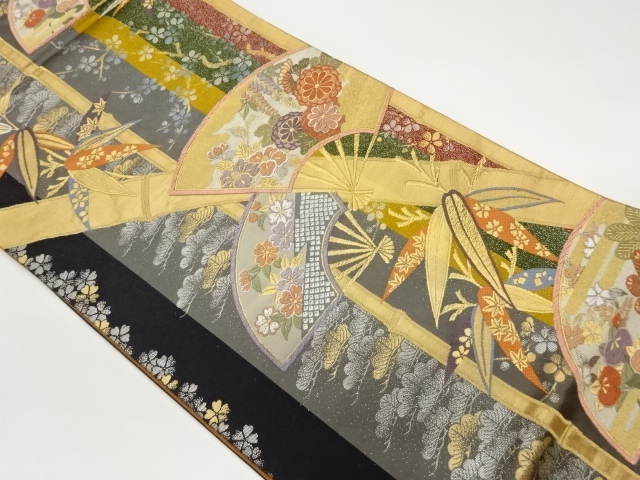 SALE!! JAPANESE FUKURO OBI / WOVEN SHOCHIKUBAI