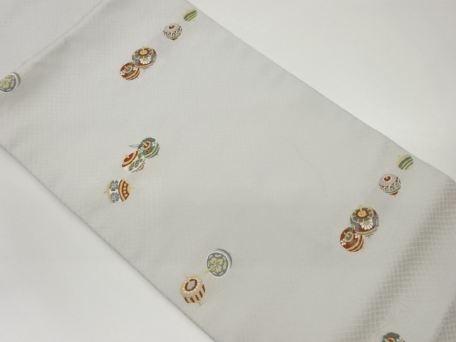 SALE!! JAPANESE NAGOYA OBI / WOVEN FLOWER