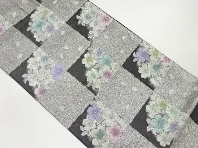 SALE!! JAPANESE FUKURO OBI / WOVEN SAKURA
