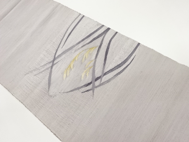 SALE!! JAPANESE NAGOYA OBI / TSUMUGI / WOVEN LEAF