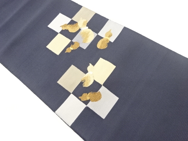 SALE!! JAPANESE NAGOYA OBI / WOVEN SHIKISHI PATTERN