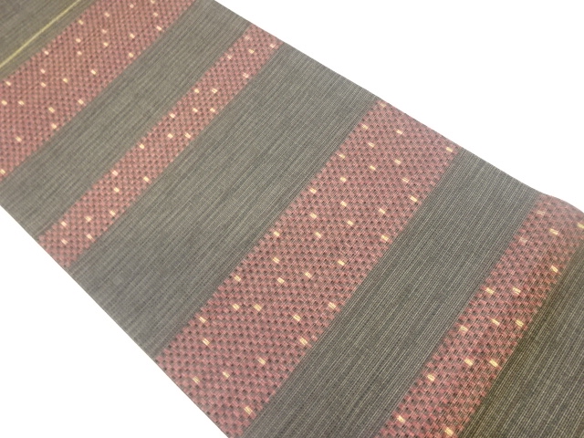 SALE!! JAPANESE FUKURO OBI / DYED / WOVEN CHECKERED