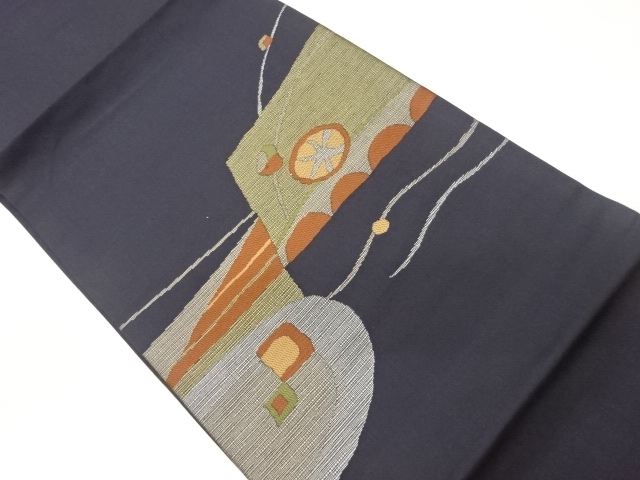 SALE!! JAPANESE HIRAKI NAGOYA OBI / WOVEN ABSTRACT