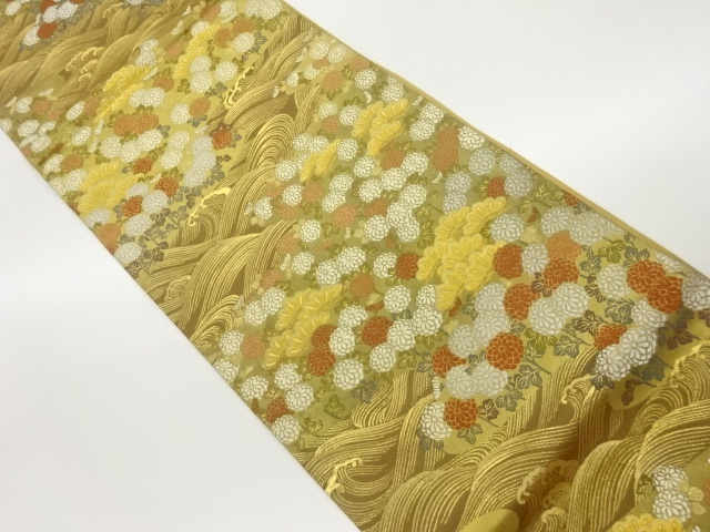 SALE!! JAPANESE FUKURO OBI / WOVEN PINE