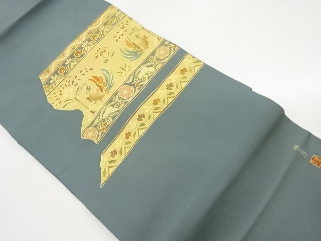 SALE!! JAPANESE NAGOYA OBI / SHIOZE / KINSAI / ABSTRACT STRIPE / ARTIST WORK