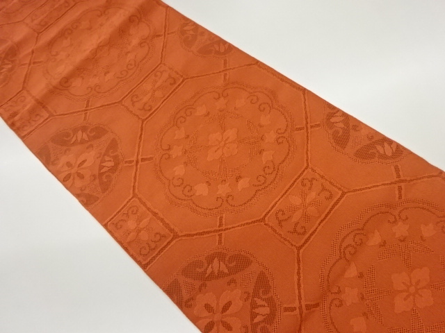 SALE!! JAPANESE NAGOYA OBI / TSUZURE / WOVEN FLOWER CREST