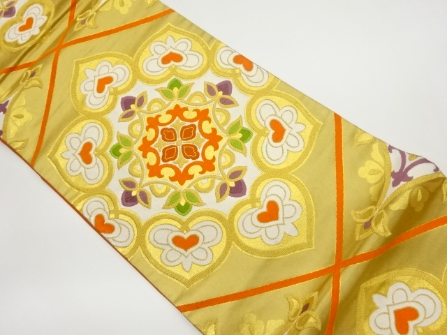 SALE!! JAPANESE FUKURO OBI / WOVEN FLOWER CREST